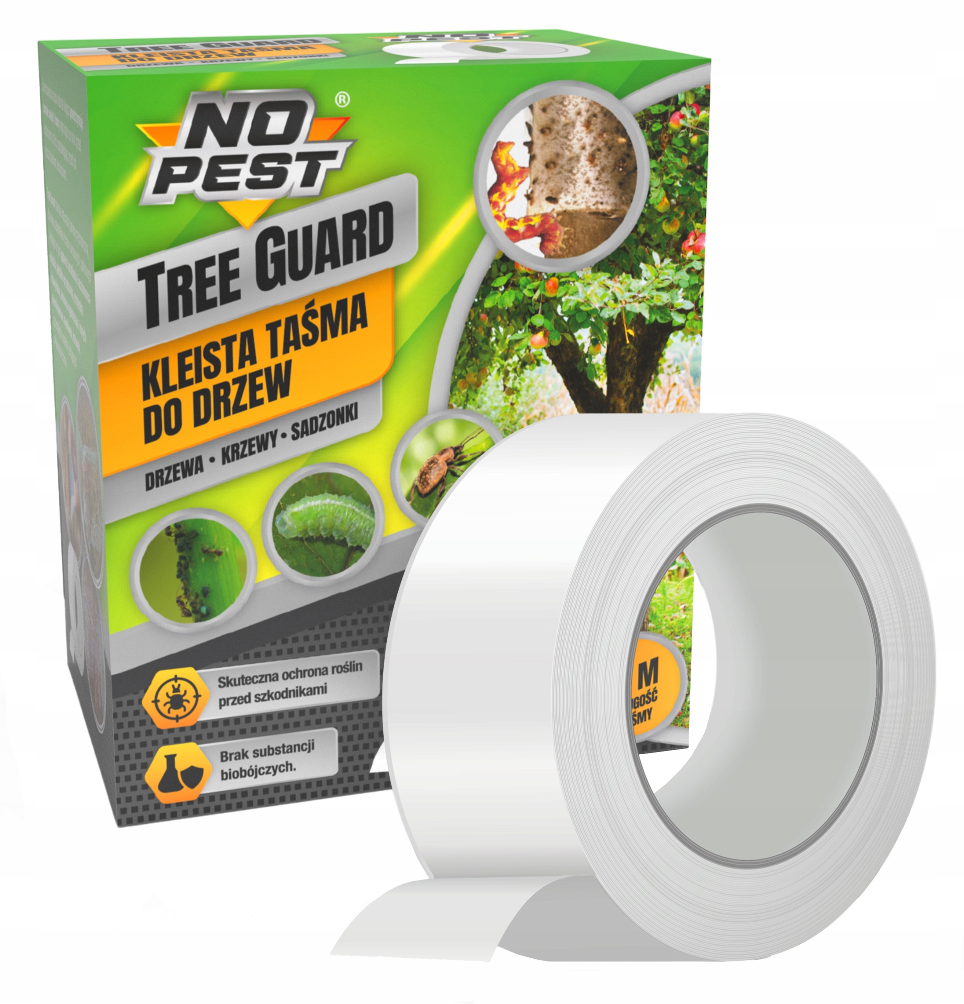 LEP DO DRZEW NO PEST TAŚMA PUŁAPKA NA MRÓWKI MSZYCE PIĘDZIKI GĄSIENICE 5M