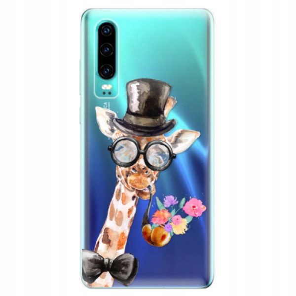Silikonowe etui iSaprio Sir Giraffe do Huawei P30