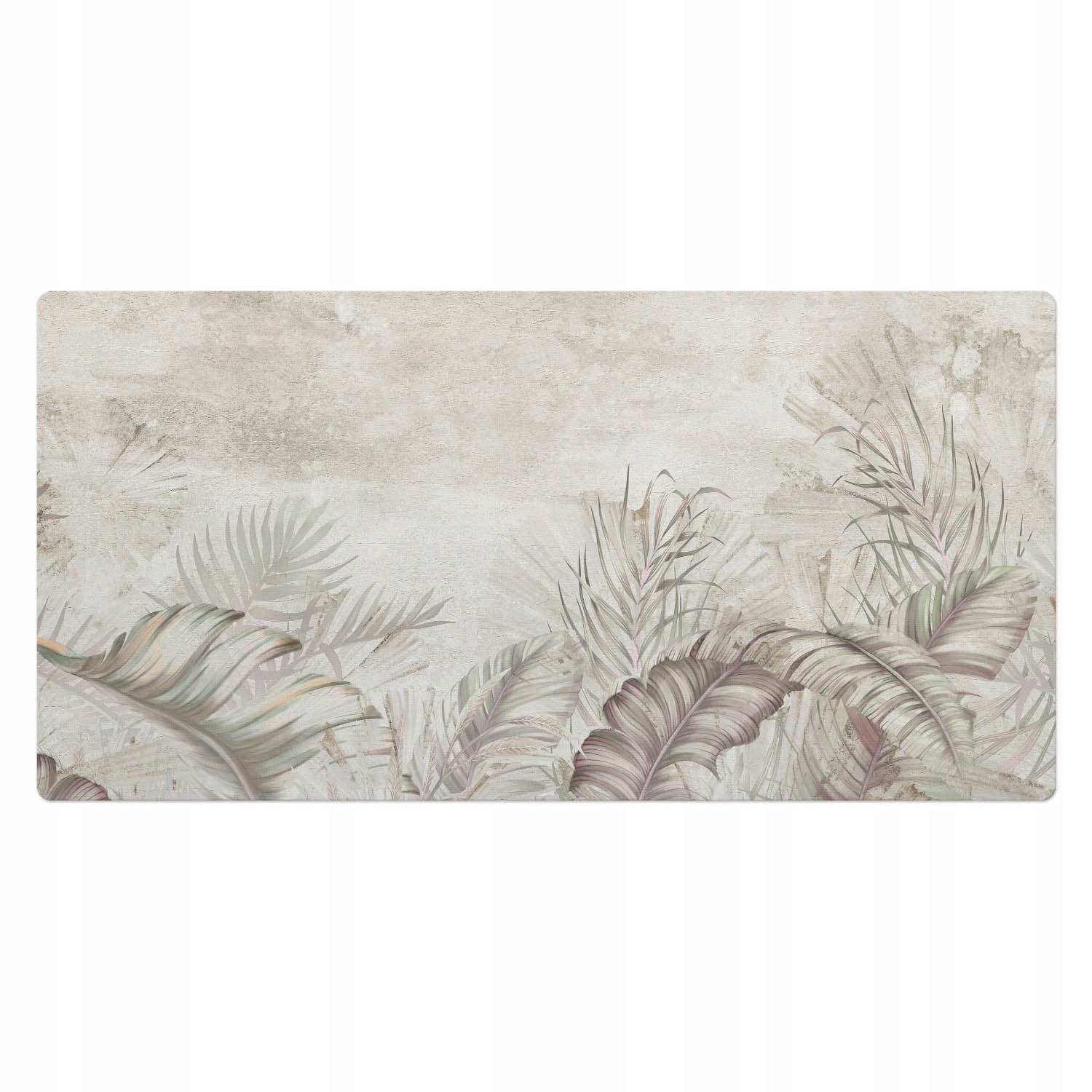 Podkładka Mata Ochronna Biurko Klawiatura Mysz Pastelowe liście 100x50 cm