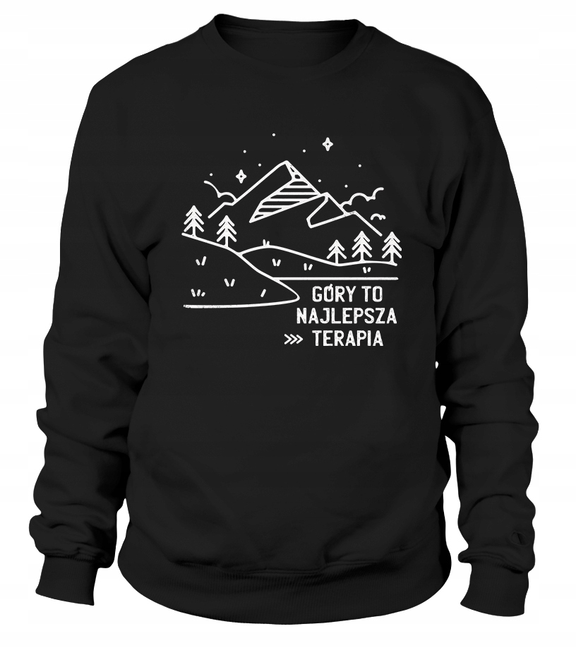 Pánská Mikina Hory Je to nejlepší terapie L Černá Pro něj Chlapa Manžela Chlapa