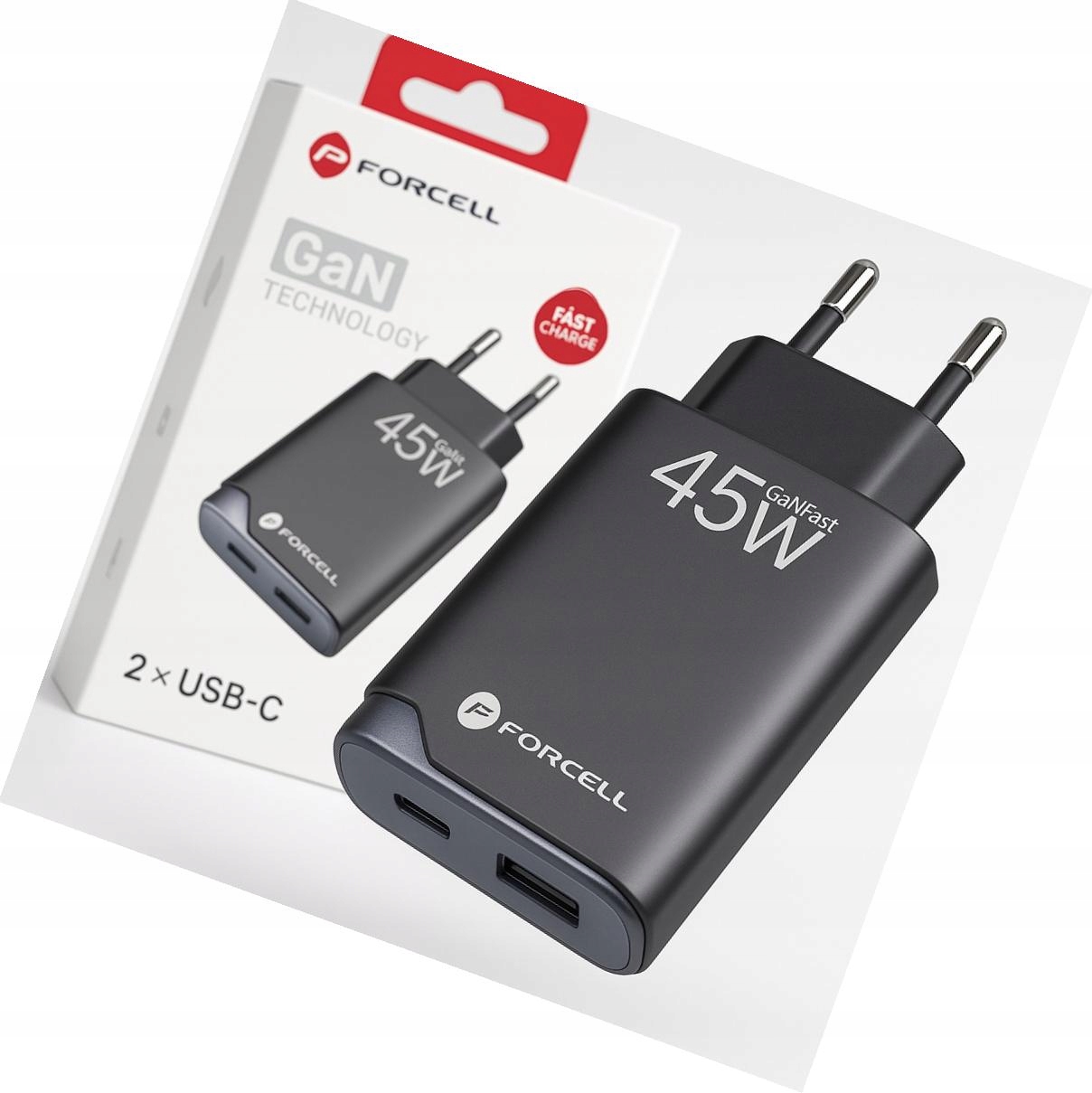 Szybka ładowarka Gan 45W 2 porty kostka do Motorola Signature 5G