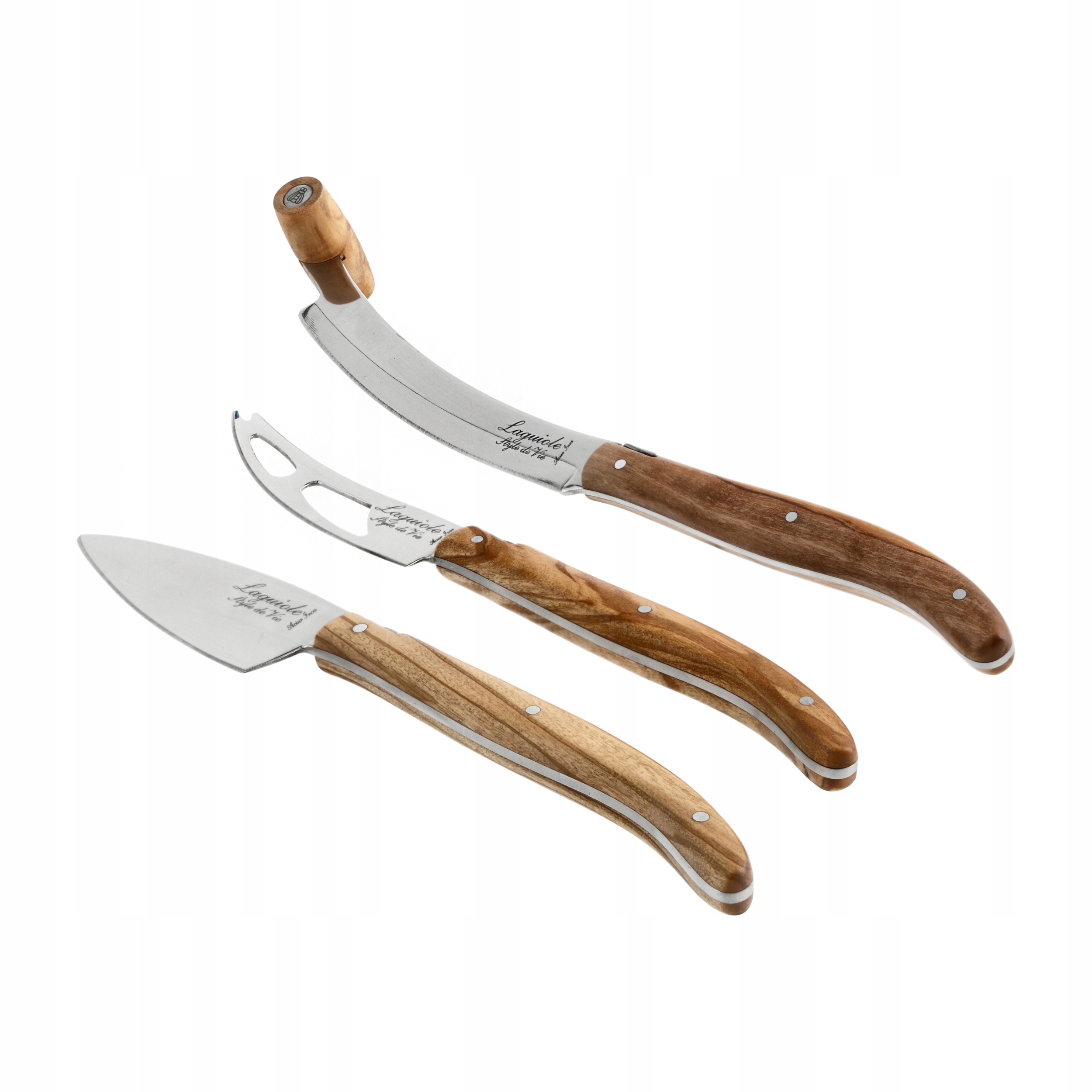 Sada nožov na syry Laguiole Olive Wood V2