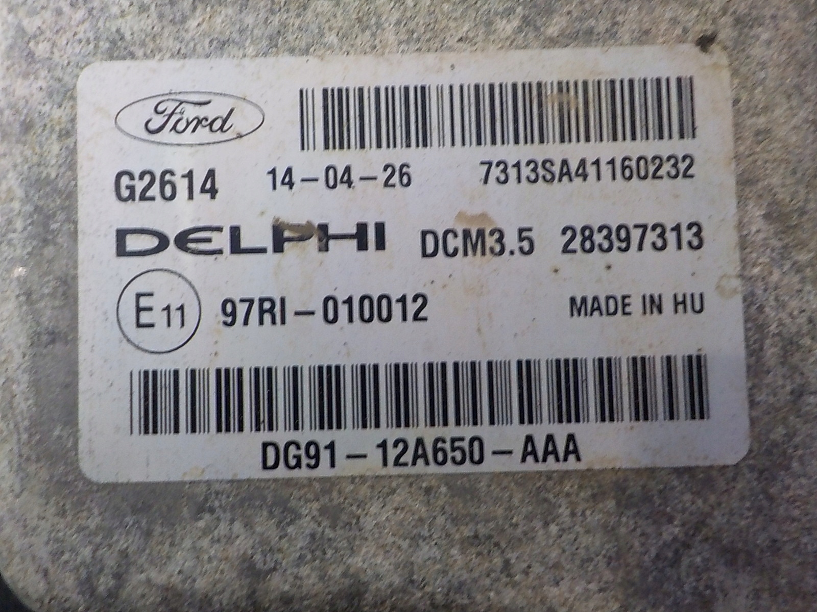 FORD MONDEO IV Computer Bedienteil DG91-12A650-AAA 28397313
