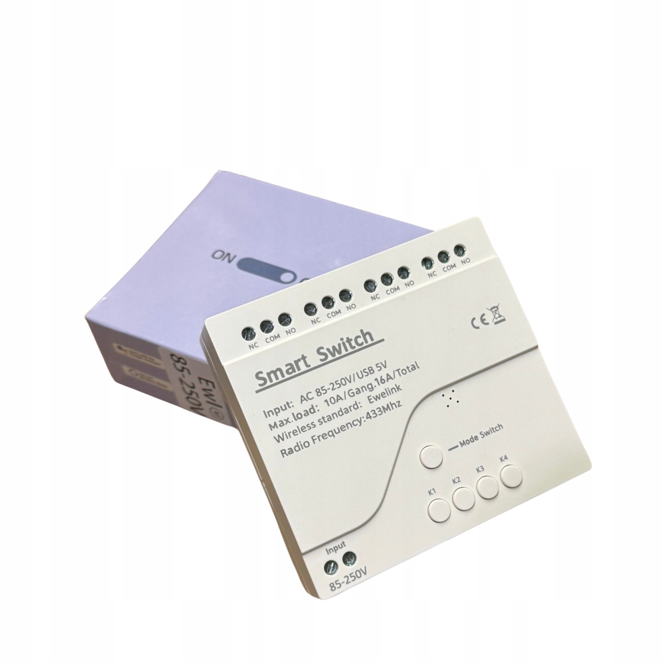 Inteligentní Relé Smart Switch WiFi 85-250V Rf 4-kanálový