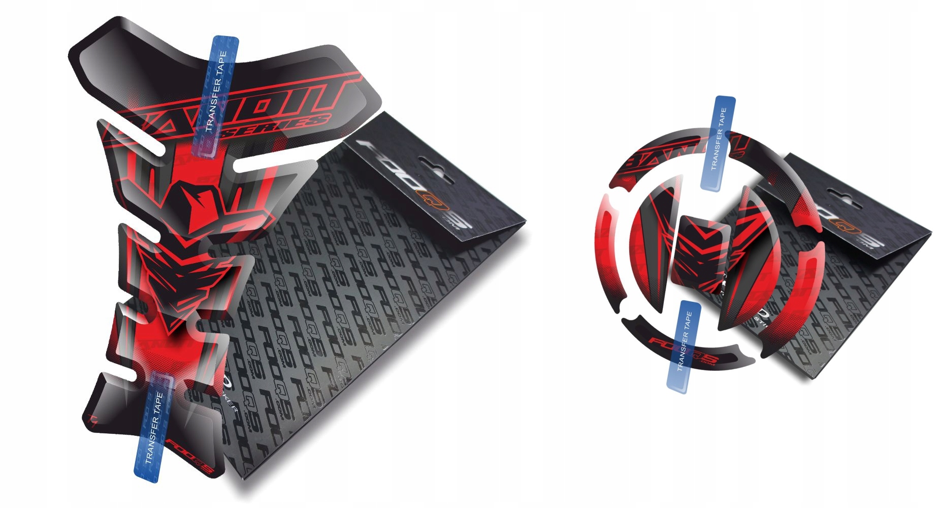 Tank-pad Cap-pad od firmy Fooqs Suzuki Gsf 600 650 1200 1250 Bandit Červený