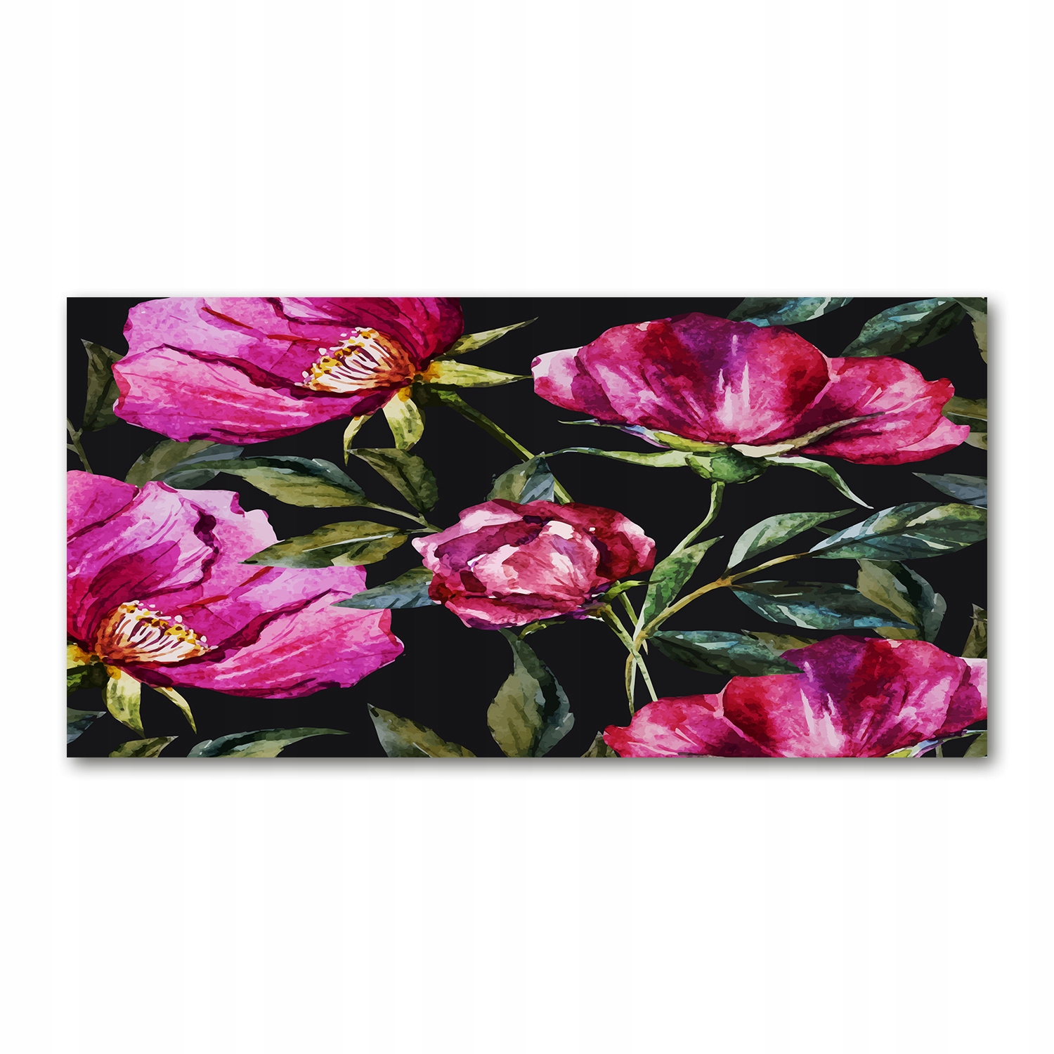 Akrylový fotoobraz Růžové pivoňky 120 x 60 cm