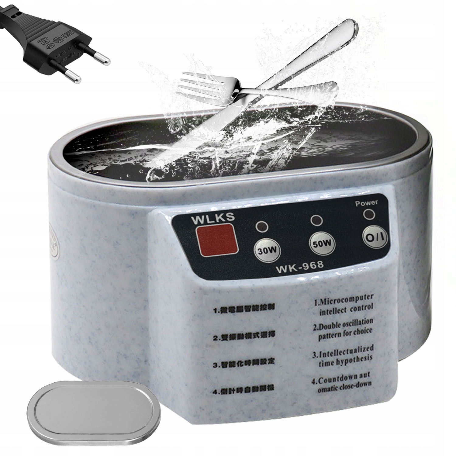 Myjka Ultradźwiękowa 500Ml Sterylizator Mycia Okularów Biżuterii I Protez