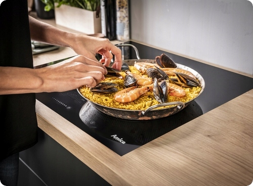 Zestaw AMICA retro ED17319B + OKC6212RA + PI6501 + Zlew + bateria + odpływ Zawartość zestawu piekarnik płyta indukcyjna