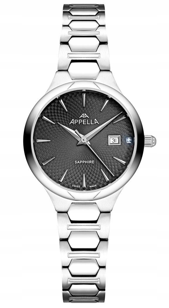 Nové Originální dámské hodinky Appella L50010.5116DQ stříbrné s diamantem