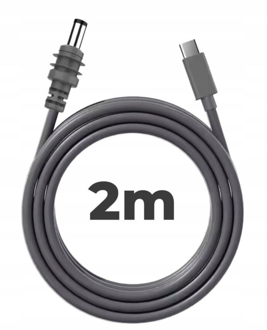Kabel usb-c do DC – 2 metry - pasuje do zasilania Starlink Mini
