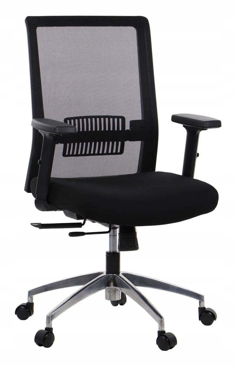 Fotel Obrotowy Lennon Czarny Biurowy Siatka Ergonomiczny Regulowany WRiPS