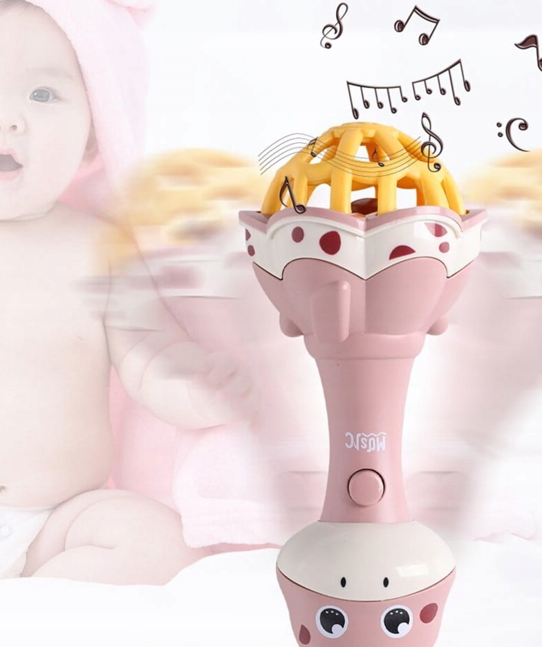 GRZECHOTKA SENSORYCZNA GRYZAK ŚWIATŁO DŹWIĘK 17 CM EAN (GTIN) 5902719738524