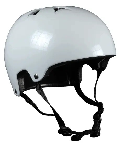 Skateboardová helma Harsh HX1 Pro Lesklá bílá Xs