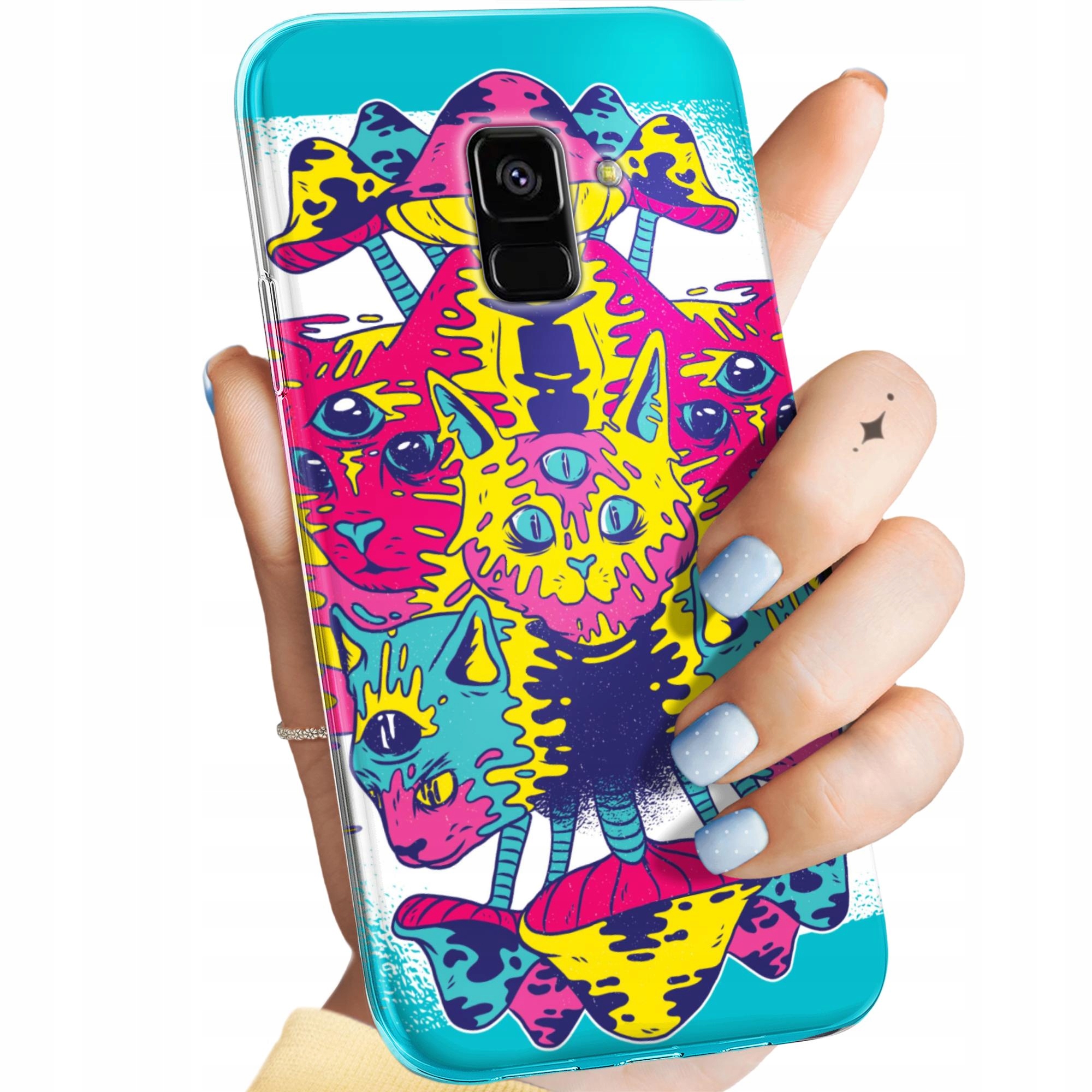 Etui Do Samsung Galaxy A5/A8 2018 Psycho Lsd Psychodelic Grzybki Case
