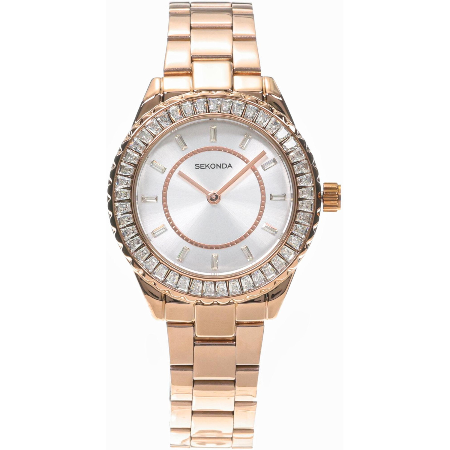 Dámské hodinky Sekonda 49087 Zirkony růžové zlato