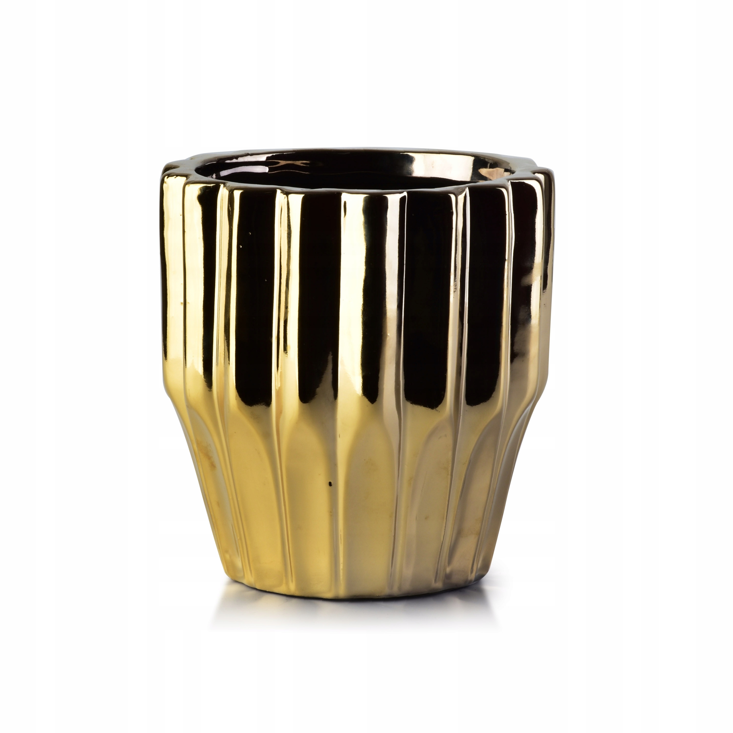

Doniczka Ceramiczna Osłonka Donica Złota Glamour
