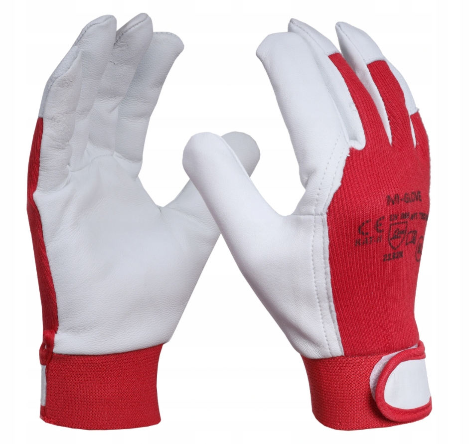 RĘKAWICE ROBOCZE SKÓRZANE KOZIA SKÓRA MIĘKKIE r.10