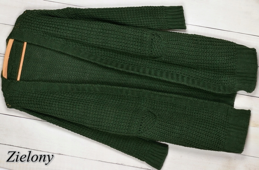 400 CIEPŁY MIĘKKI KARDIGAN NARZUTKA SWETER XXL Materiał dominujący akryl