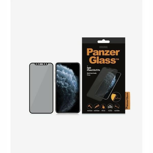 PanzerGlass E2E Super+ iPhone X/xs /11 Pro Case Friendly Privacy czarny/bla