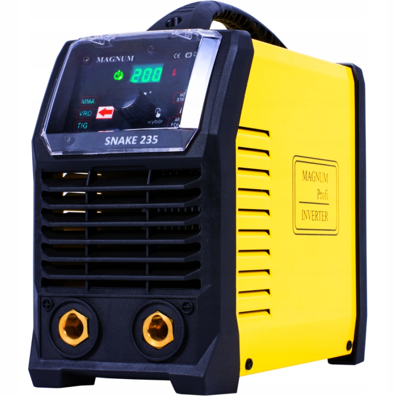 SPAWARKA INWERTOROWA ELEKTRODOWA MAGNUM SNAKE 235 TIG MMA 230V 200A LCD Marka Magnum