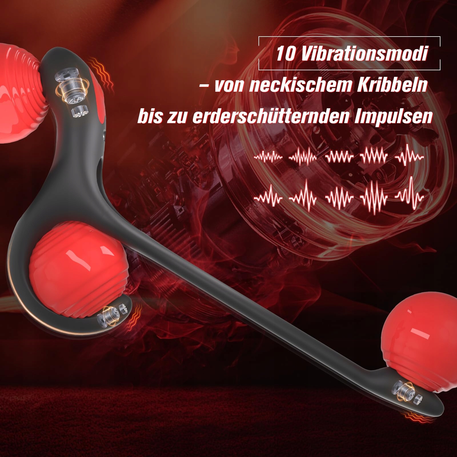 ANALPLUG Wibrator Z Pierścieniem Na Penisa Stymulacja Prostaty Dla Mężczyzn — miniatura 2