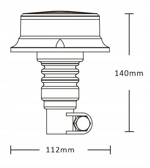 Lampa blysk PICO LED biala flex R10 R65 ALR0055 W Part number ALR0055 W