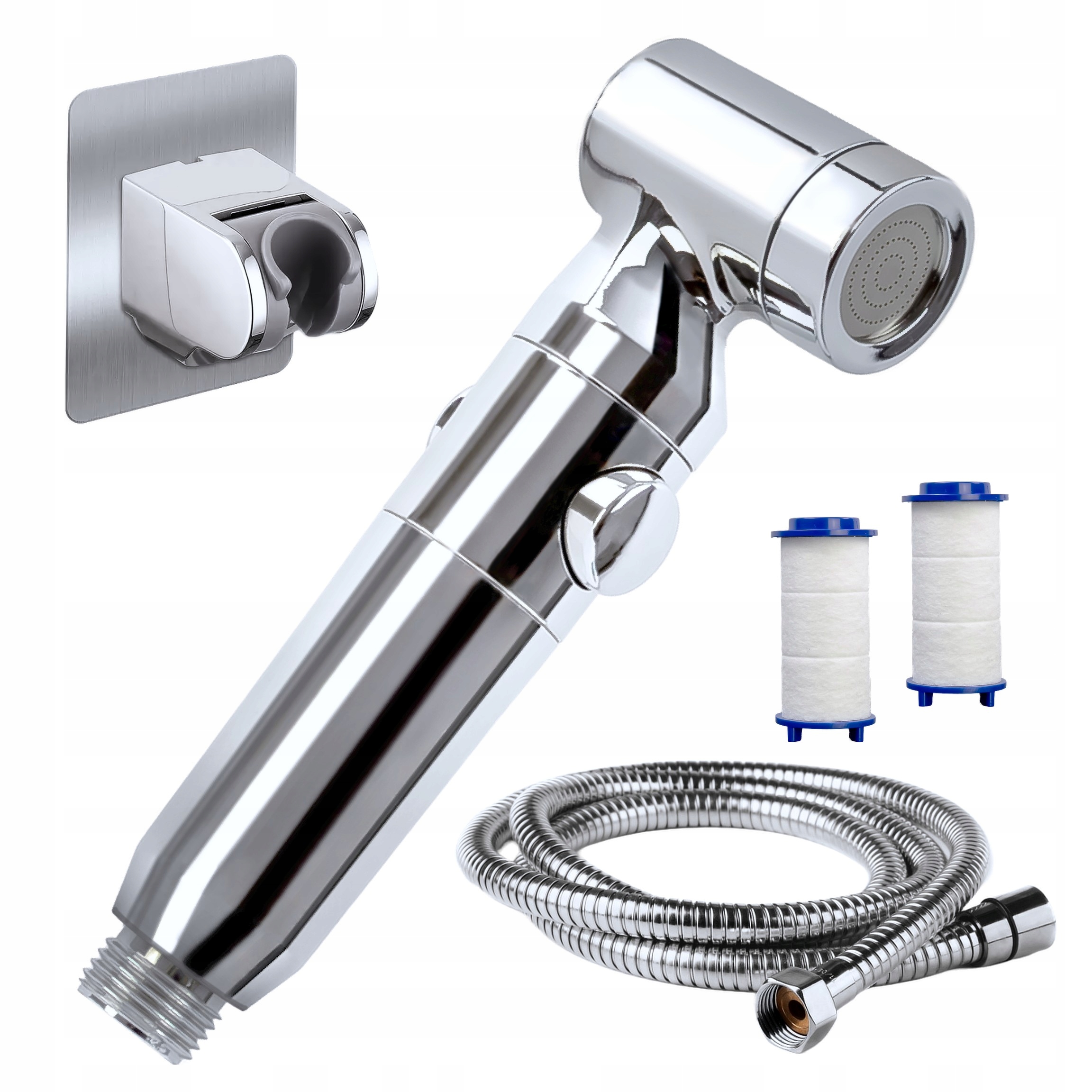 Ruční bidet s filtrem Bidetová sprcha Sprchová Hlavice Hadice Držák Sada na Wc