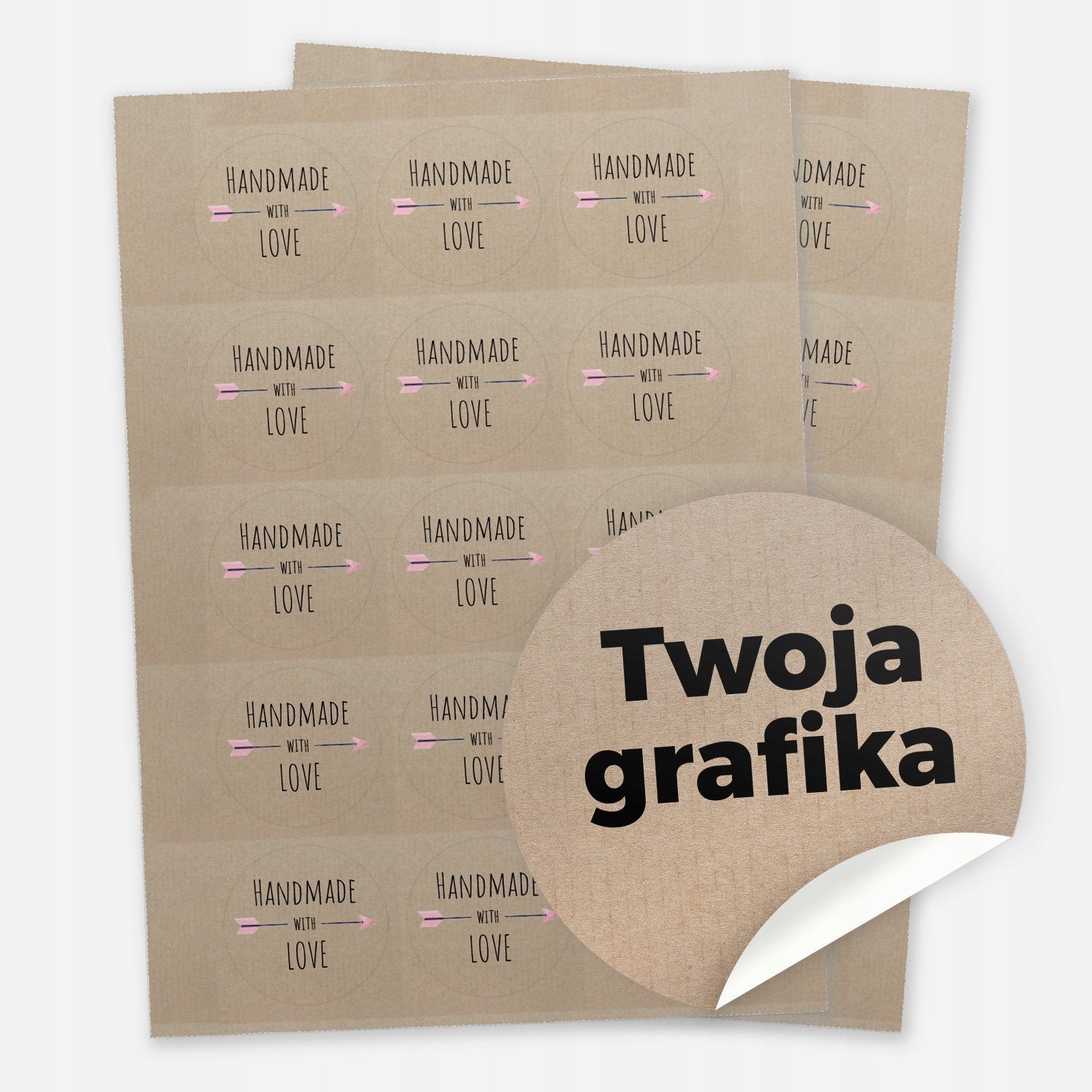 

Naklejki Etykiety eko-kraft