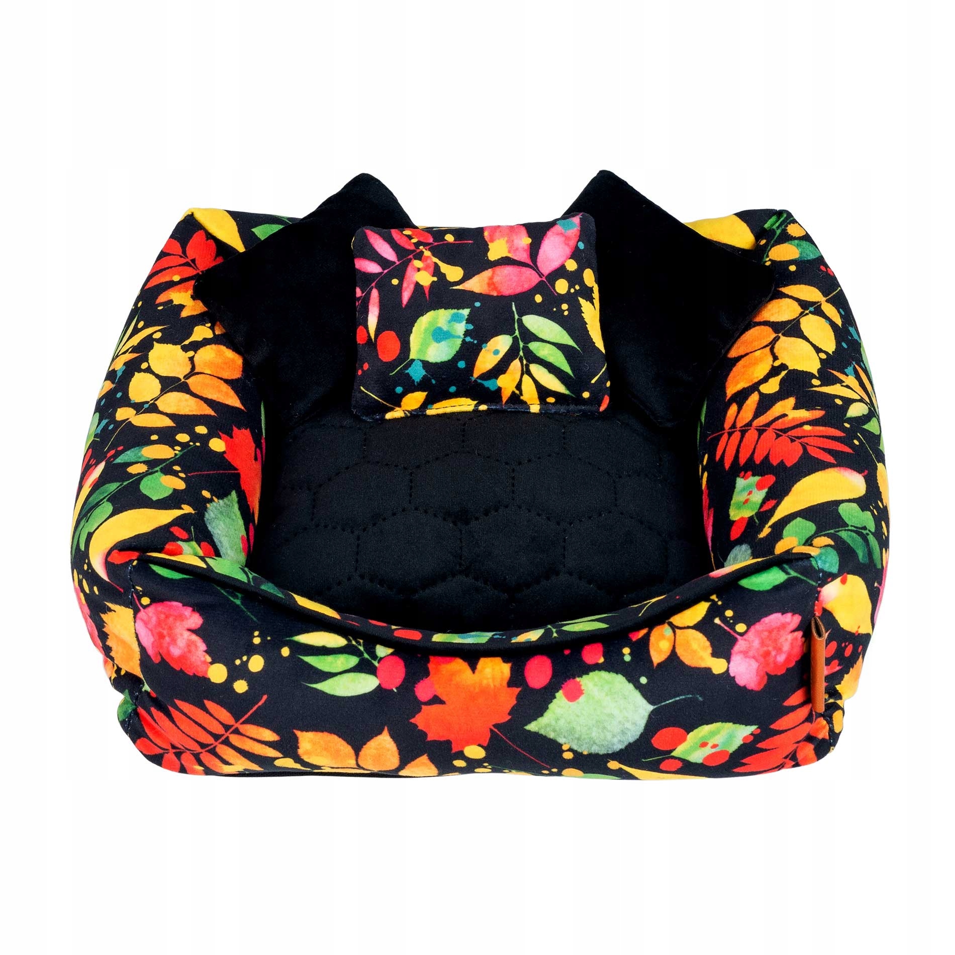 Levně Lůžko potah s polštáři Malá Plemena psi 45x45x12 cm Ukory Černé s vzory