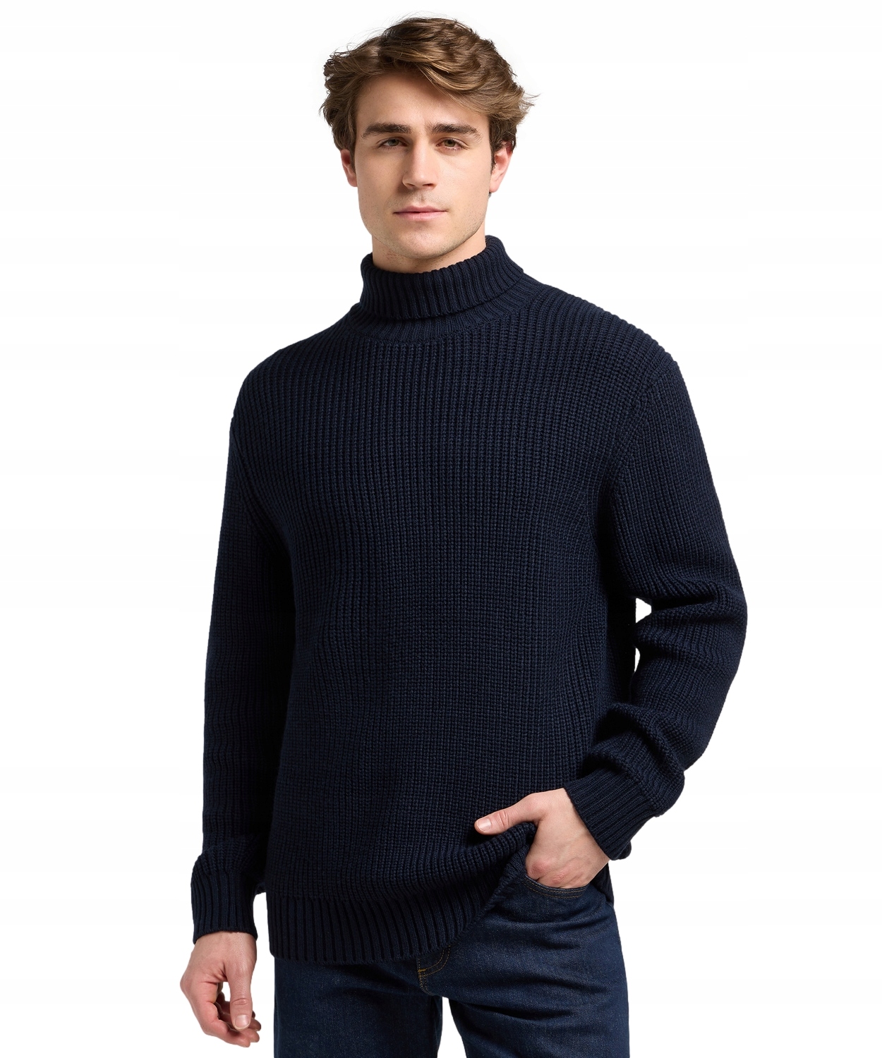 Svetr Lee Heavy Turtle Neck 112370542 Rivet Navy XXL