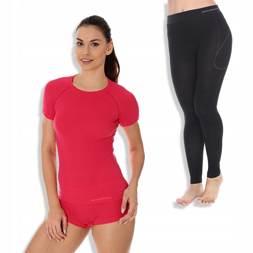 Bielizna damska do Turystyki BRUBECK ACTIVE WOOL Właściwości bezszwowe