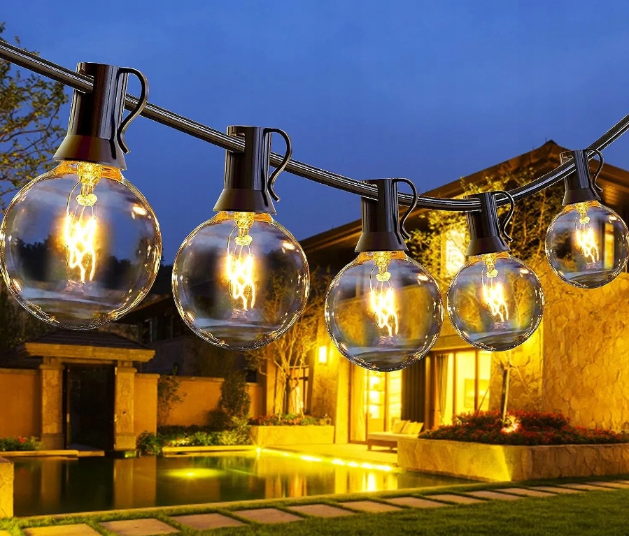 Girlanda Zahradní lampy 7.5 m 25kusů voděodolný světelný řetěz šňůra
