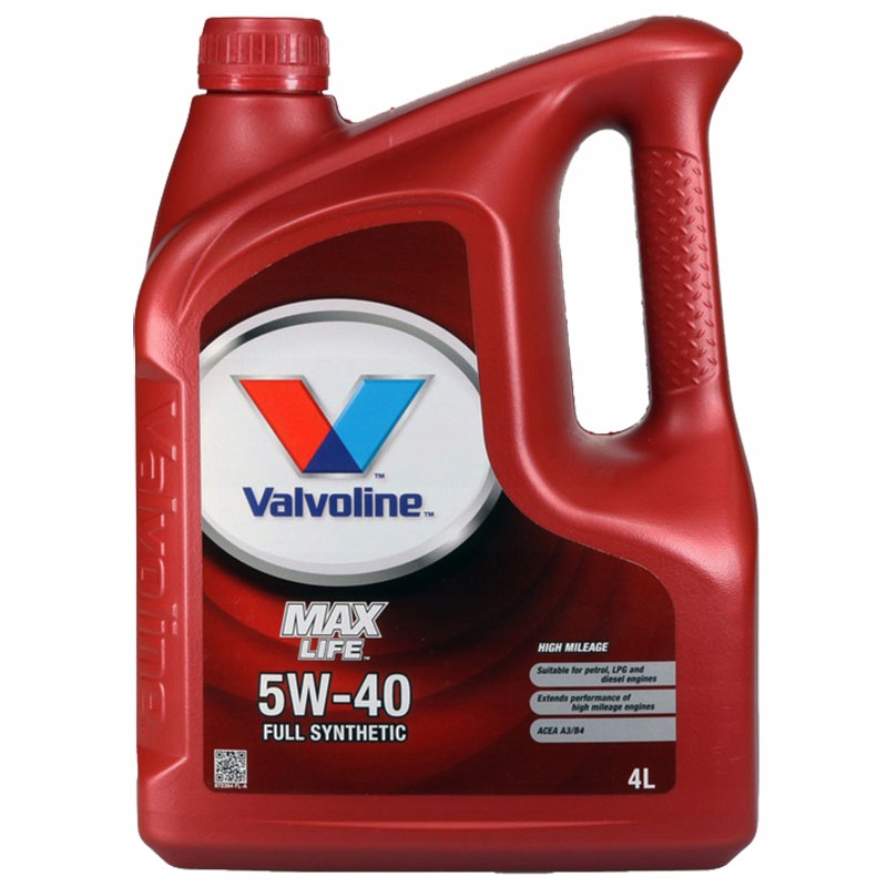 

Valvoline Maxlife 5W40 Olej Silnikowy 5W-40 4L