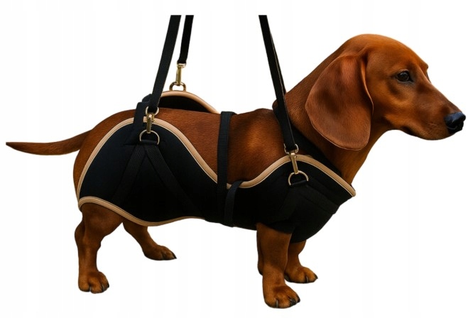Nosidło rehabilitacyjne dla psa – uprząż na cztery łapy Gf r. S