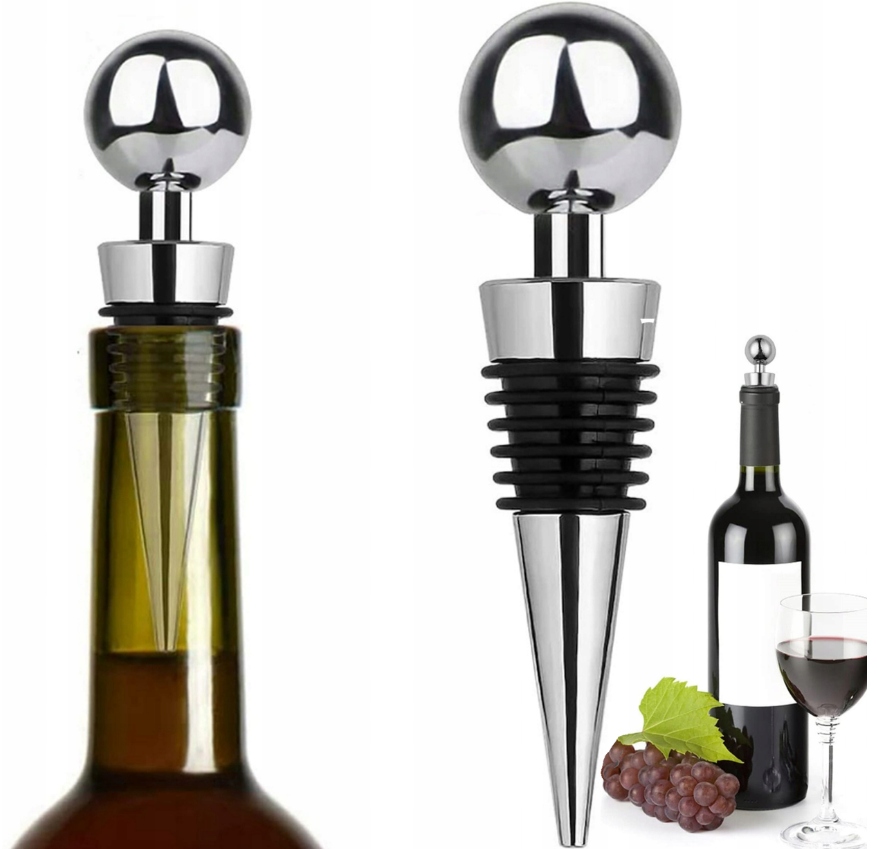 ZATYCZKA KOREK DO BUTELKI WINA BUTELEK NIEKAPIĄCA SOLIDNA PREMIUM