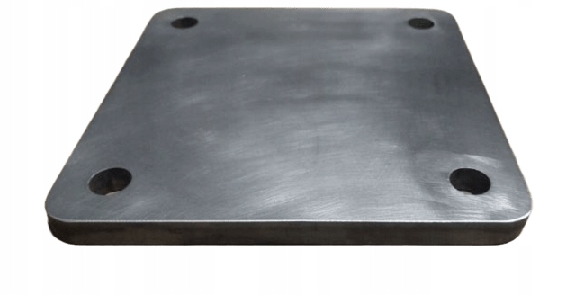 Marka stalowa stopa montażowa stalowa z otworami 300x300x15