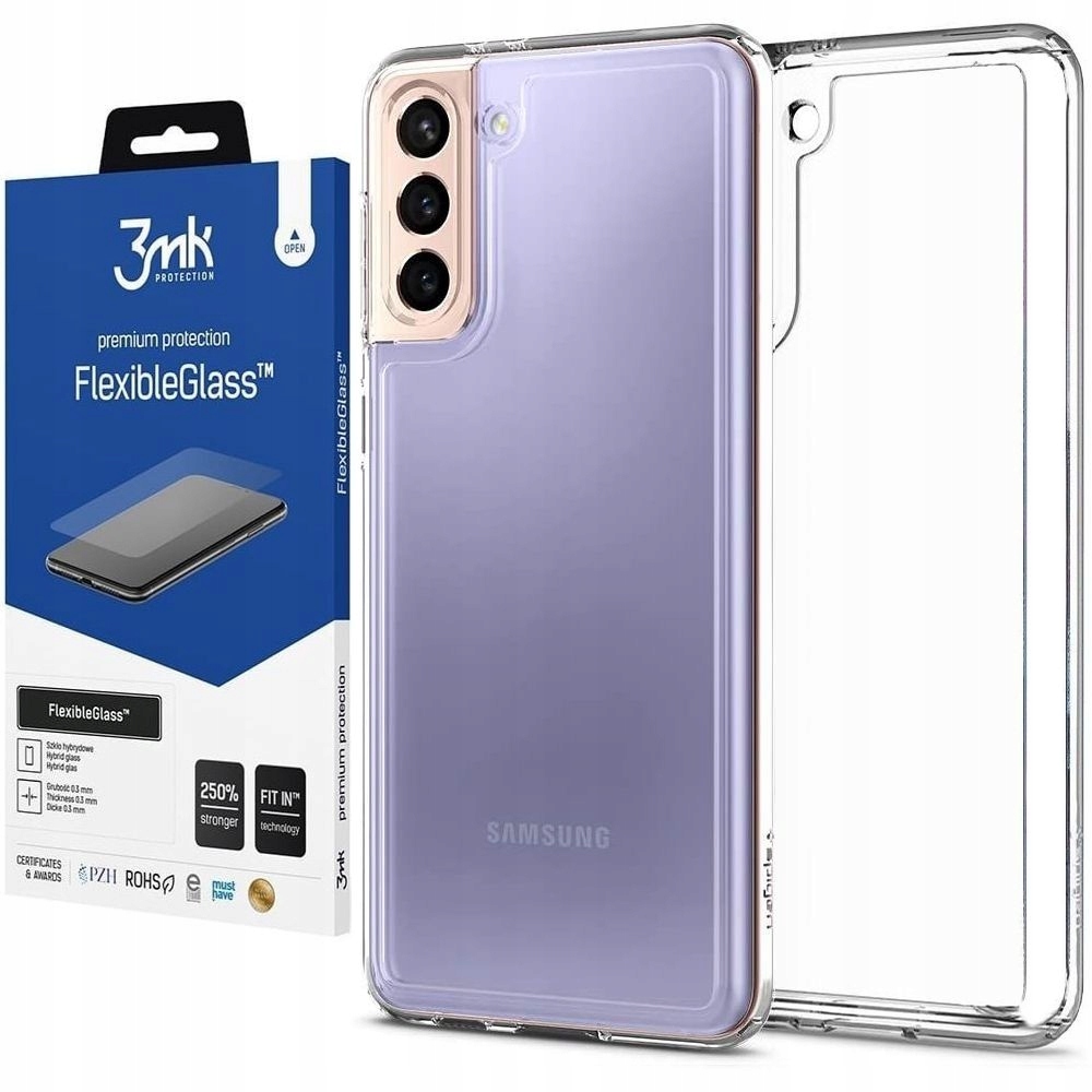 

Zestaw do Galaxy S21 5G Etui Spigen + Szkło 3mk