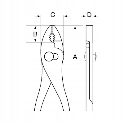 Szczypce 2-pozycyjne 200 mm BAHCO Marka Bahco
