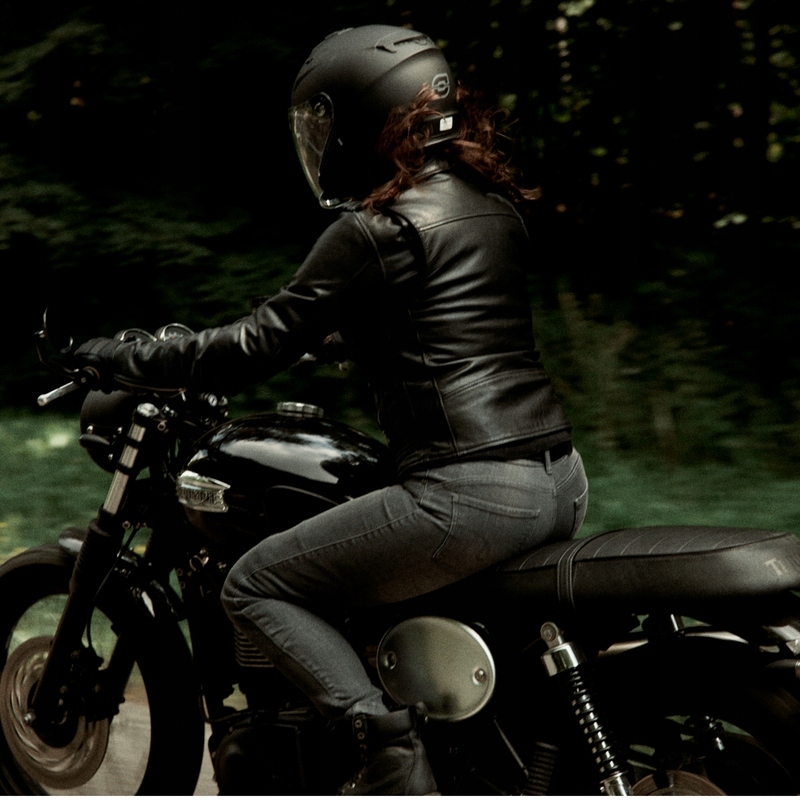 KURTKA MOTOCYKLOWA OZONE RAMONES DAMSKA LADY Kolor czarny