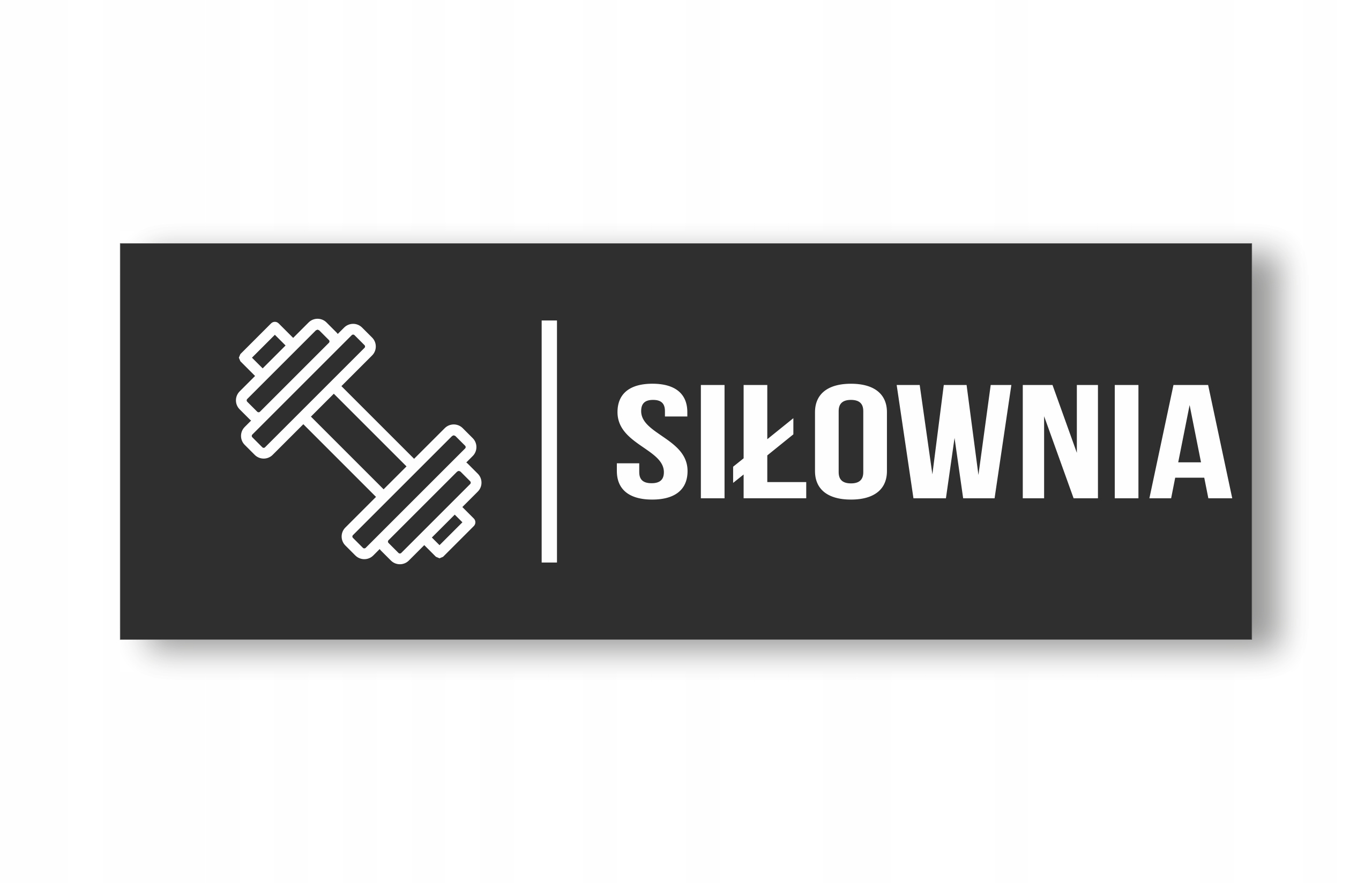 

Tabliczka Informacyjna Siłownia 20x7cm Pcv 3mm Uv