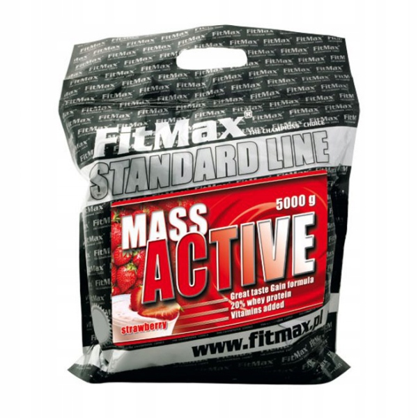 Fitmax Mass Active 5000G Doplněk Stravy Na Hmotu Gainer příchuť toffee