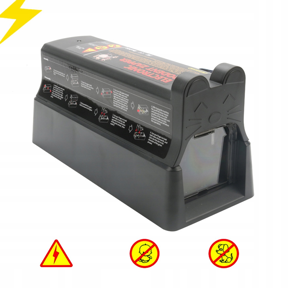 Elektrická Past Na Myši, Vysoké Napětí 7000 V, Napájená Bateriemi