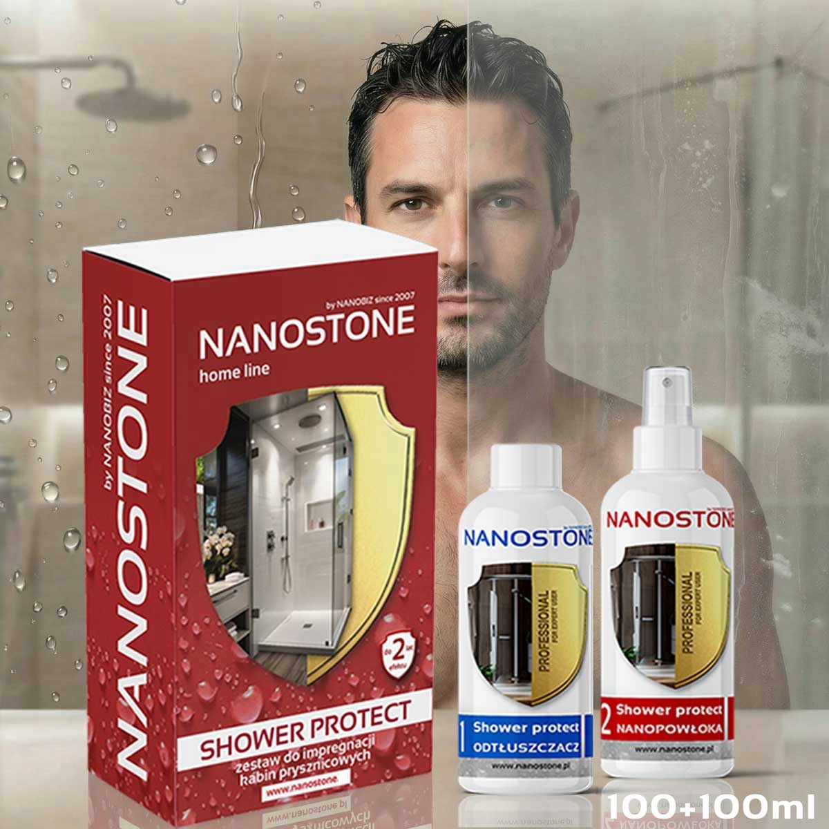 Nanostone Shower Protect Impregnát pro sprchové kouty 100 ml 18 m2 2 let