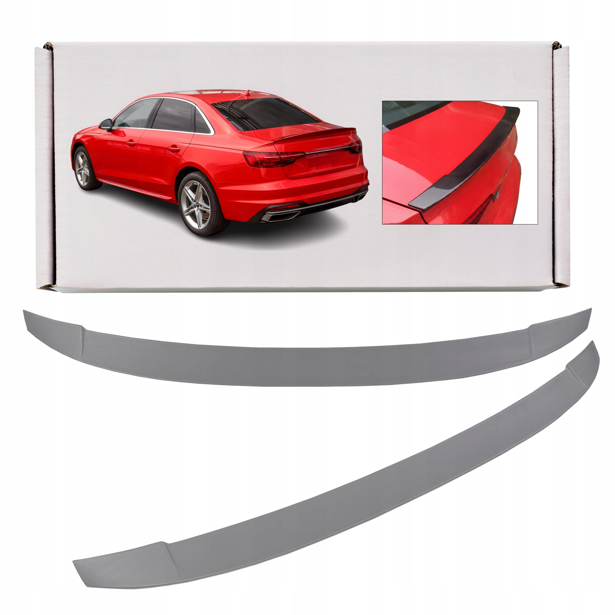 Audi A4 B9 2015+ спойлер задний