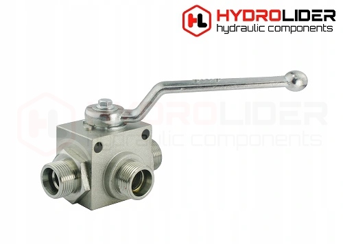 WŁOSKI ZAWÓR HYDRAULICZNY RĘCZNY KULOWY 3 DROGOWY M22 60L HYDROLIDER Numer katalogowy części B1.35.23.022
