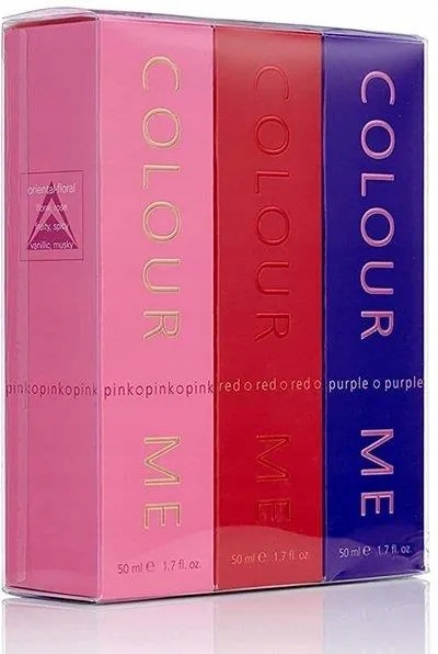Colour Me Triple Pack Colour Me (red/pink/purple) Edp damska