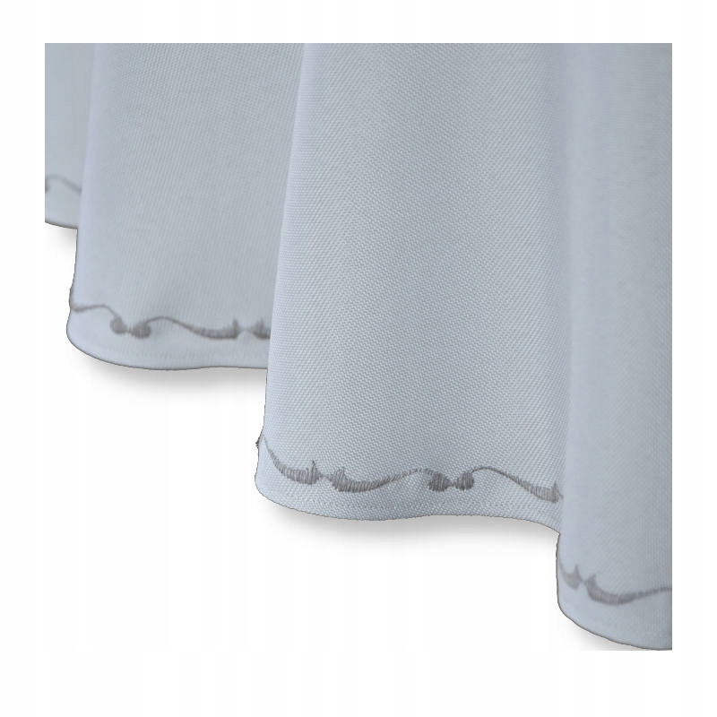 Ubrus Kulatý Skvrnitý Vyšívaný Šedý Maria fi 160 cm