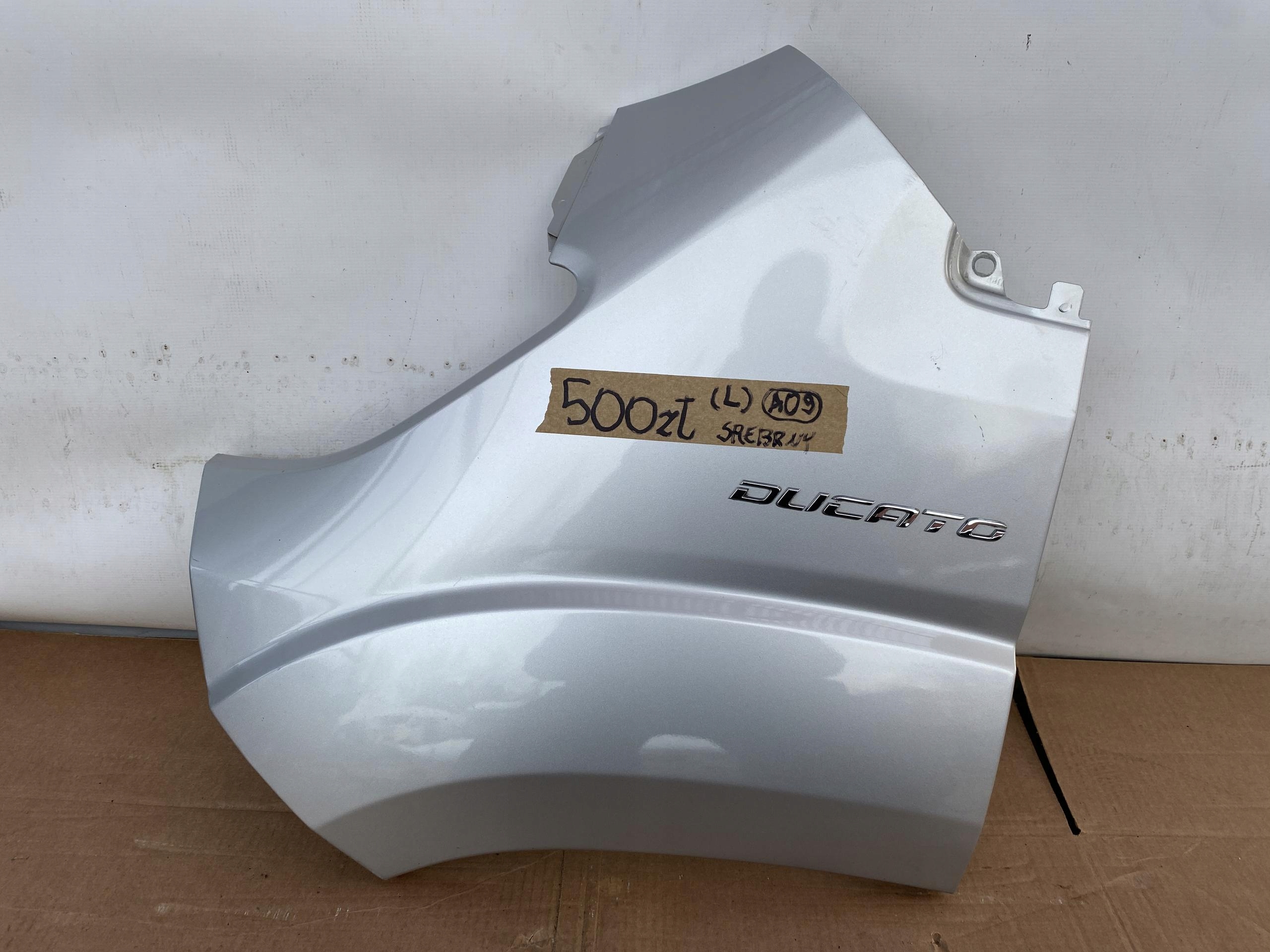 DUCATO BOXER JUMPER 14- fender front left front SREBRNY