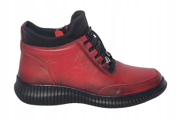 Pohodlné kotníkové boty T. Sokolski Bk Z22-287 červené r37