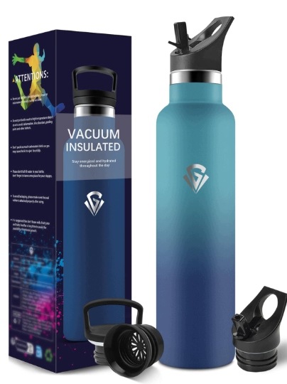 Termoláhev ocelová s brčkem 1000 ml, vakuová